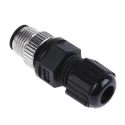 TE Connectivity Circular Connector 8 Contacts Cable Mount Plug Male IP67 Nylon Housing 500V 2A Solder Termination 1838275-4