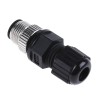 TE Connectivity Circular Connector 8 Contacts Cable Mount Plug Male IP67 Nylon Housing 500V 2A Solder Termination 1838275-4