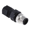 TE Connectivity Circular Connector 8 Contacts Cable Mount Plug Male IP67 Nylon Housing 500V 2A Solder Termination 1838275-4