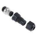 TE Connectivity Circular Connector 8 Contacts Cable Mount Plug Male IP67 Nylon Housing 500V 2A Solder Termination 1838275-4