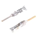 TE Connectivity Micro MATE-N-LOK Series Male Crimp Terminal, Gold Plated, Phosphor Bronze Contact, 24 AWG Min, 20 1-794612-1
