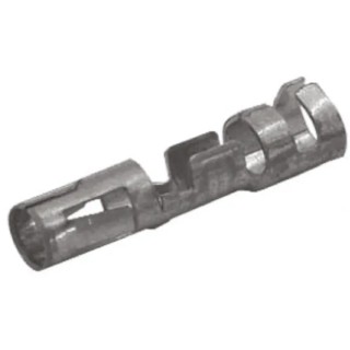 TE Connectivity Commercial MATE-N-LOK Series Female Crimp Terminal 20 AWG Min, 14 AWG Max, Tin Plated Brass 350388-1