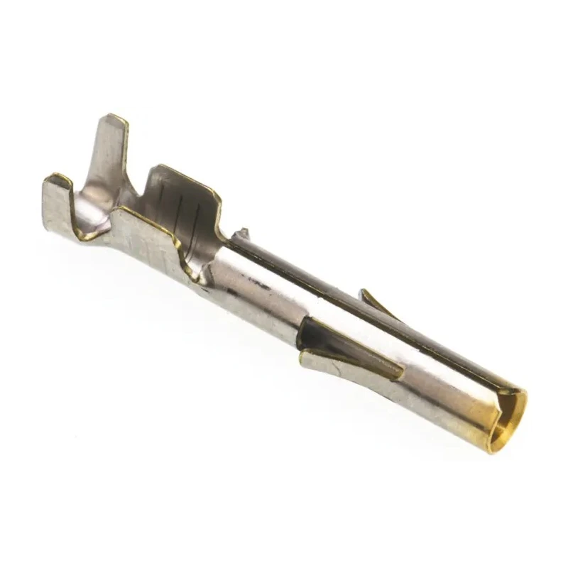 TE Connectivity Universal MATE-N-LOK Series Female Crimp Terminal 19A Current, Gold Plated Brass Contact, 20 AWG to 350550-7