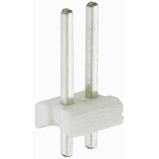 TE Connectivity MTA-156 Series Right Angle Through Hole Pin Header, 4 Contacts, 3.96 mm Pitch, 1 Row, Unshrouded 640387-4