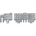 TE Connectivity Mini-Universal MATE-N-LOK Series Right Angle Through Hole PCB Header, 2 Contacts, 4.14 mm Pitch 1-770966-1