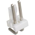 TE Connectivity MTA-156 Series Right Angle Through Hole Pin Header 2 Contacts 3.96 mm Pitch 1 Row Unshrouded 640387-2