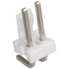 TE Connectivity MTA-156 Series Right Angle Through Hole Pin Header 2 Contacts 3.96 mm Pitch 1 Row Unshrouded 640387-2