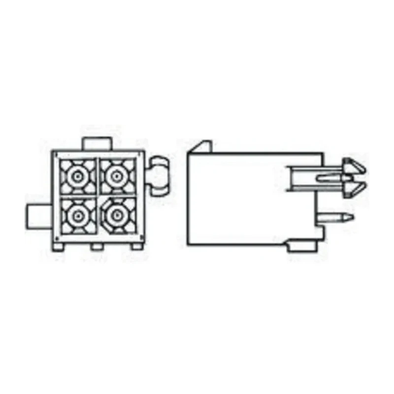 TE Connectivity Mini-Universal MATE-N-LOK Series Straight Through Hole PCB Header 10 Contacts 4.14 mm Pitch 2 Row 1-770743-1