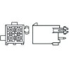 TE Connectivity Mini-Universal MATE-N-LOK Series Straight Through Hole PCB Header 10 Contacts 4.14 mm Pitch 2 Row 1-770743-1
