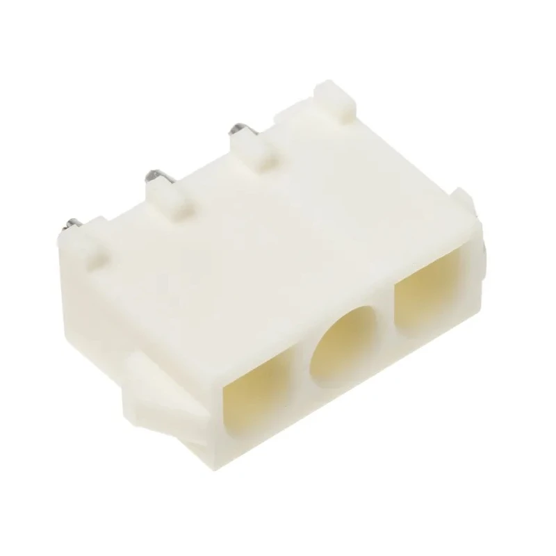 TE Connectivity Universal MATE-N-LOK Series Straight Through Hole PCB Socket, 3-Contact, 1 Row, 6.35 mm Pitch Solder 643414-1
