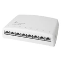 Telegartner MPD6 Cat6a Series 8 Port RJ45 Mini Patch Panel FTP White J02021A0030