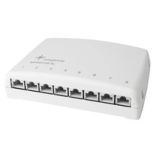 Telegartner MPD6 Cat6a Series 8 Port RJ45 Mini Patch Panel FTP White J02021A0030