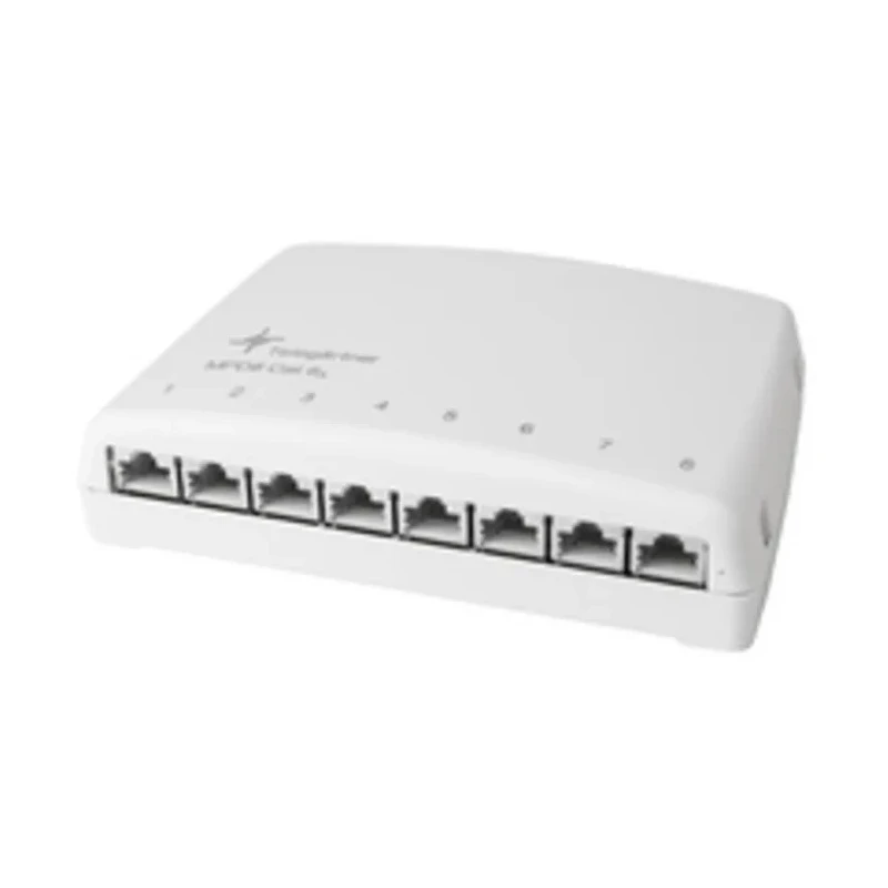 Telegartner MPD6 Cat6a Series 8 Port RJ45 Mini Patch Panel FTP White J02021A0030