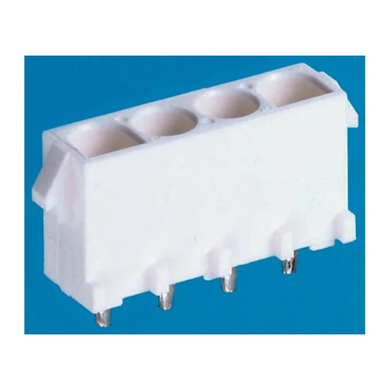 TE Connectivity Universal MATE-N-LOK Series Straight Through Hole PCB Socket, 6-Contact, 2 Row, 6.35 mm Pitch Solder 643424-1