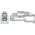 TE Connectivity AMP Universal Power Male Connector Housing 15 Contacts 3 Row Straight 4 mm Pitch 176279-9