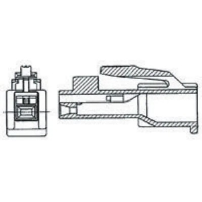 TE Connectivity AMP Universal Power Male Connector Housing 15 Contacts 3 Row Straight 4 mm Pitch 176279-9