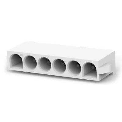 TE Connectivity Universal MATE-N-LOK Series Straight Through Hole PCB Header, 6 Contact, 6.35 mm Pitch, 1 Row, Model 641831-1