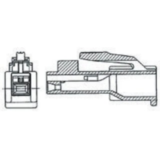TE Connectivity AMP Universal Power Male Connector Housing 18 Contacts 3 Row Straight 4 mm Pitch 176280-9
