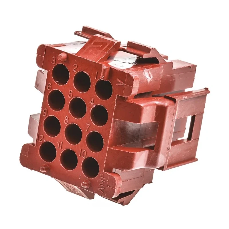 TE Connectivity Miniature Rectangular II Male Connector Housing 4.19 mm Pitch 12 Way 4 Row Straight 1-640522-0