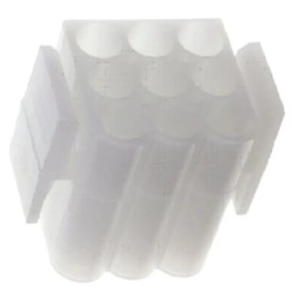 TE Connectivity Commercial MATE-N-LOK Male Connector Housing 6.1 mm Pitch 4 Way 2 Row Straight 1-480510-0