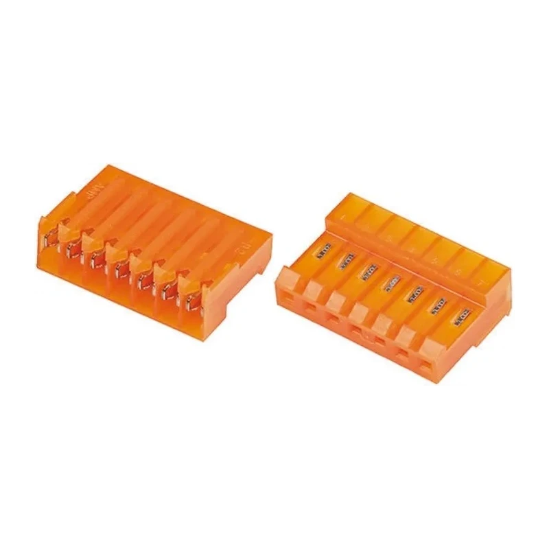 TE Connectivity 7-Way IDC Connector Female Cable Mount 600V AC 7A Right Angle Nylon Housing 3-640426-7