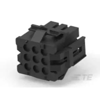 TE Connectivity Miniature Rectangular II Male Connector Housing 4.19 mm Pitch 9 Way 3 Row Straight 1-640521-0
