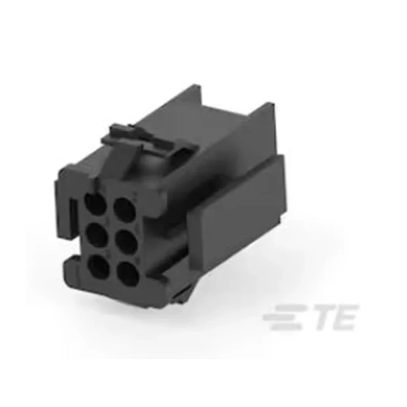 TE Connectivity Miniature Rectangular II Female Connector Housing 6 Way 3 Row 4.19 mm Pitch 26.92 mm Length 21.34 1-640510-0