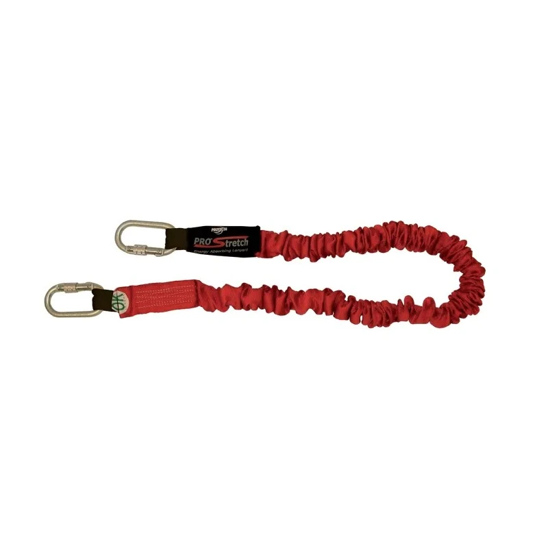Protecta 2 m Fall Arrest Shock Absorbing Lanyard Polyester Material Carabiner Connection AE5220SAA