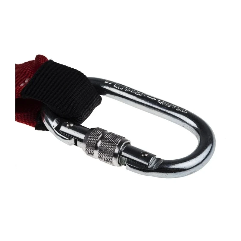 Protecta 2 m Fall Arrest Shock Absorbing Lanyard Polyester Material Carabiner Connection AE5220SAA