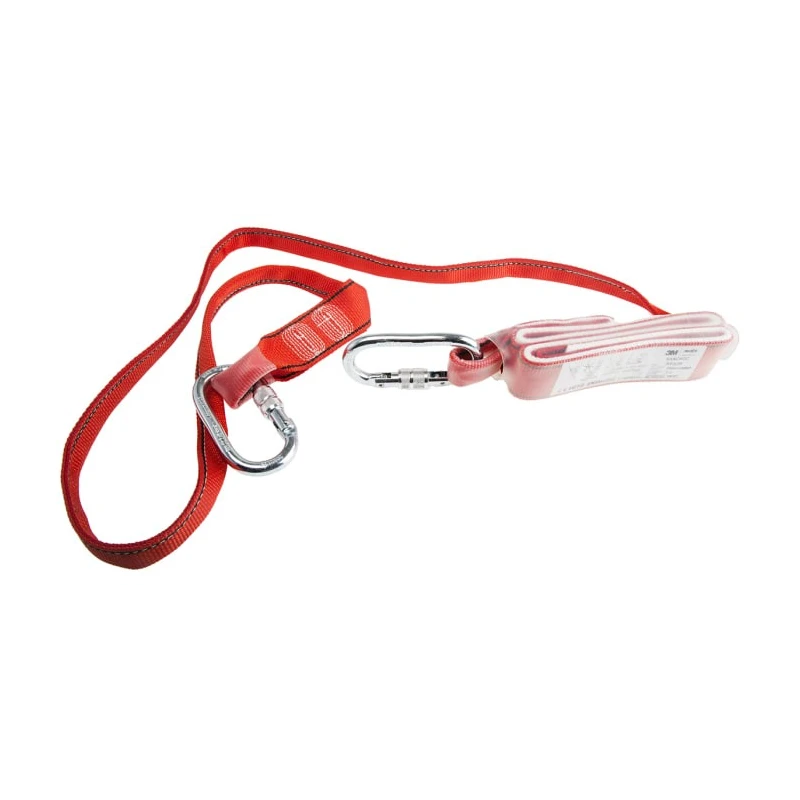 Protecta 2 m Fall Arrest Shock Absorbing Lanyard with Screw Snap Hook, Single Leg, 100kg Capacity AE529