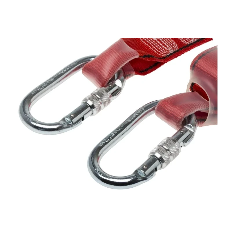 Protecta 2 m Fall Arrest Shock Absorbing Lanyard with Screw Snap Hook, Single Leg, 100kg Capacity AE529