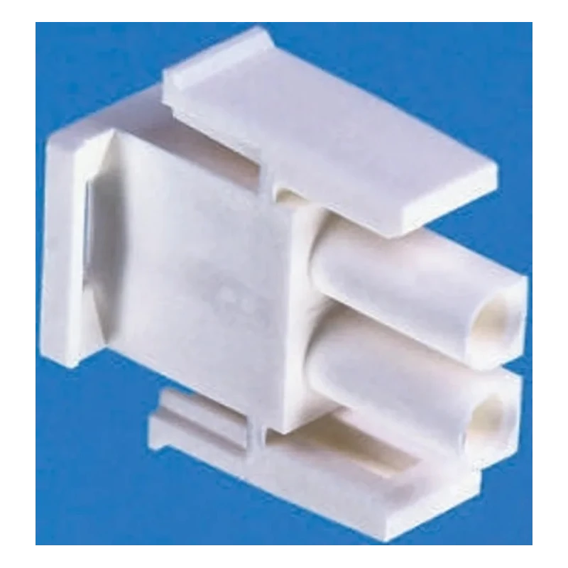 TE Connectivity Universal MATE-N-LOK Male Connector Housing 6.35 mm Pitch 2 Way 1 Row Straight 1703061-1
