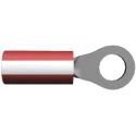 TE Connectivity PIDG Insulated Ring Terminal, M4 Stud Size, 26 AWG to 16 AWG Wire Size, Nylon Insulation 105°C 1-320551-4