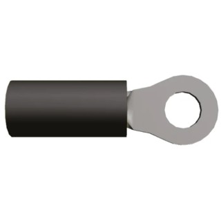 TE Connectivity PIDG STRATO-THERM Insulated Ring Terminal M5 Stud Size 12 AWG to 10 AWG Wire Black 50845-2
