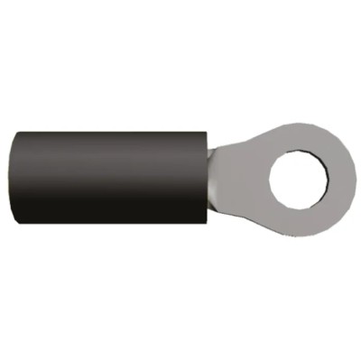 TE Connectivity PIDG STRATO-THERM Insulated Ring Terminal M5 Stud Size 12 AWG to 10 AWG Wire Black 50845-2