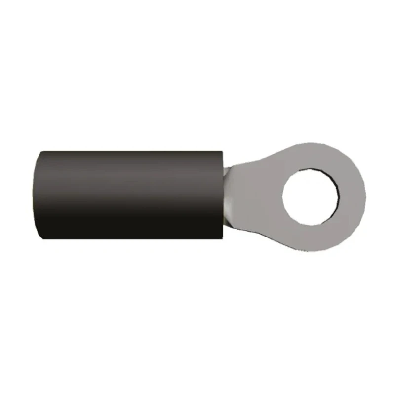 TE Connectivity PIDG STRATO-THERM Insulated Ring Terminal M5 Stud Size 12 AWG to 10 AWG Wire Black 50845-2