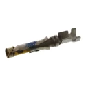 TE Connectivity Type III Series Female Crimp Terminal, 18 AWG Min Crimp, 16 AWG Max, 13A Current, Gold Plated Brass 66101-3