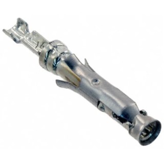 TE Connectivity Type III Series Female Crimp Terminal, 13A, 26 AWG Min Crimp, 24 AWG Max, 13.46mm Length 1-66109-7