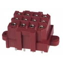 TE Connectivity Metrimate Series Straight Through Hole PCB Socket, 12-Contact, 3 Row, 5 mm Pitch, 600V, 14A 207528-9