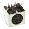 TE Connectivity Mini DIN 6 Pole Right Angle Miniature DIN Socket 1A 30V ac Keyed Through Hole Female 5749180-1