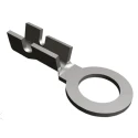 TE Connectivity Uninsulated Ring Terminal M2.5 Stud Size, 26 AWG to 22 AWG Wire Size, Grey 42547-2