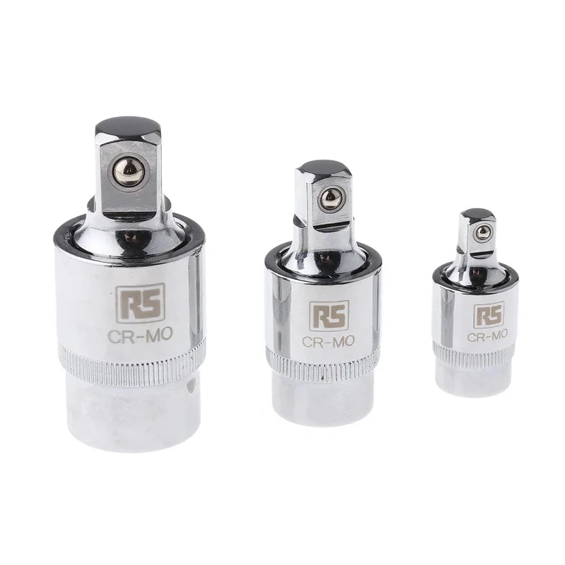 RS PRO 1/2 in, 1/4 in, 3/8 in Square Adapter Socket Set Chrome Molybdenum Steel 710-0659