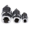 RS PRO 1/2 in, 1/4 in, 3/8 in Square Adapter Socket Set Chrome Molybdenum Steel 710-0659