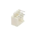 TE Connectivity Mini-Universal MATE-N-LOK Series Right Angle Through Hole PCB Header 6 Contacts 4.14 mm Pitch 1-770969-1