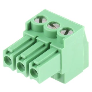 TE Connectivity Buchanan Series Pluggable Terminal Block 3-Contact 3.5 mm Pitch 1 Row 300V AC 11A 284506-3