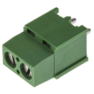 TE Connectivity Buchanan Series PCB Terminal Block 2-Contact 5.08 mm Pitch 300V AC 17.5A Polyamide Housing 282841-2