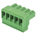 TE Connectivity Buchanan Series 5-Contact PCB Terminal Block Green, 5.08 mm Pitch, 1 Row, 300V AC, 15A, Screw 796634-5