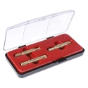 RS PRO 3 Piece Steel Screw Extractor Set with Plastic Case, 1/4-inch Hex Shank, Bronze-Plated Finish 710-0630