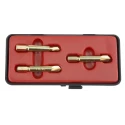 RS PRO 3 Piece Steel Screw Extractor Set with Plastic Case, 1/4-inch Hex Shank, Bronze-Plated Finish 710-0630