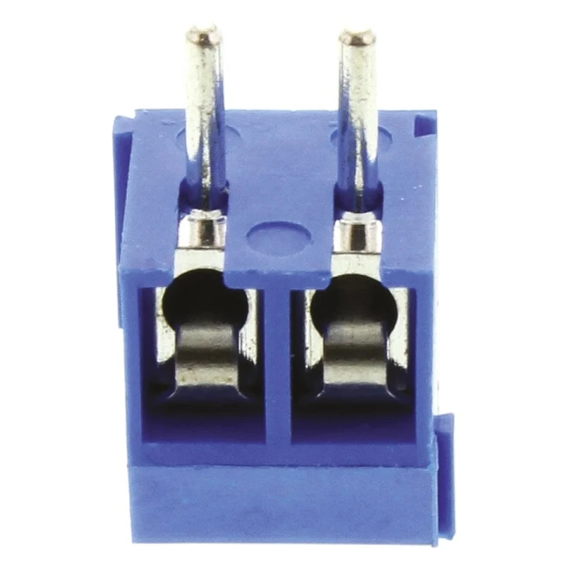 TE Connectivity Buchanan Series 2-Contact 3.5 mm Pitch 1 Row Blue Polyamide PCB Terminal Block 1776275-2
